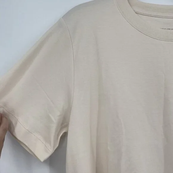 M.M. LAFLEUR Crew Neck Ivory Shirt Size Large Pima Cotton - Picture 8 of 10